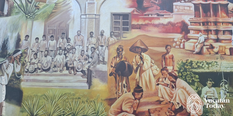 2402 Mural Corea y Yucatan by Brenda Acametitla