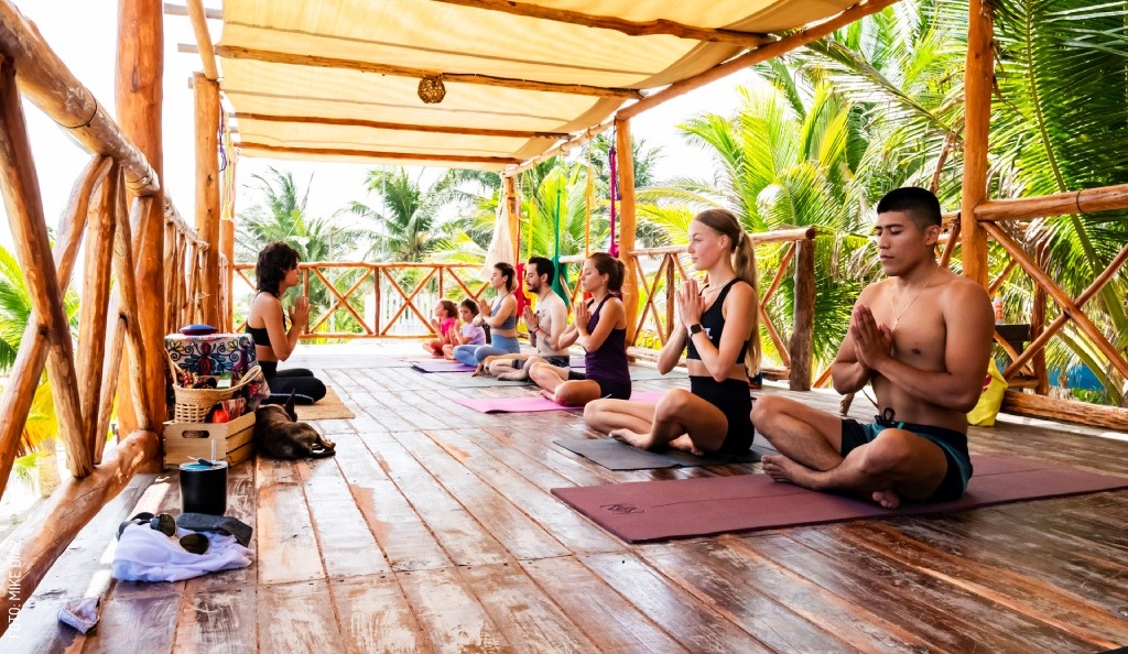 2407 Yoga en la Playa Yuckite by Mike Diaz