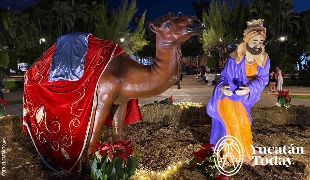2412 Plaza Grande Navidad Merida Reyes Magos Camello by Yucatan Today