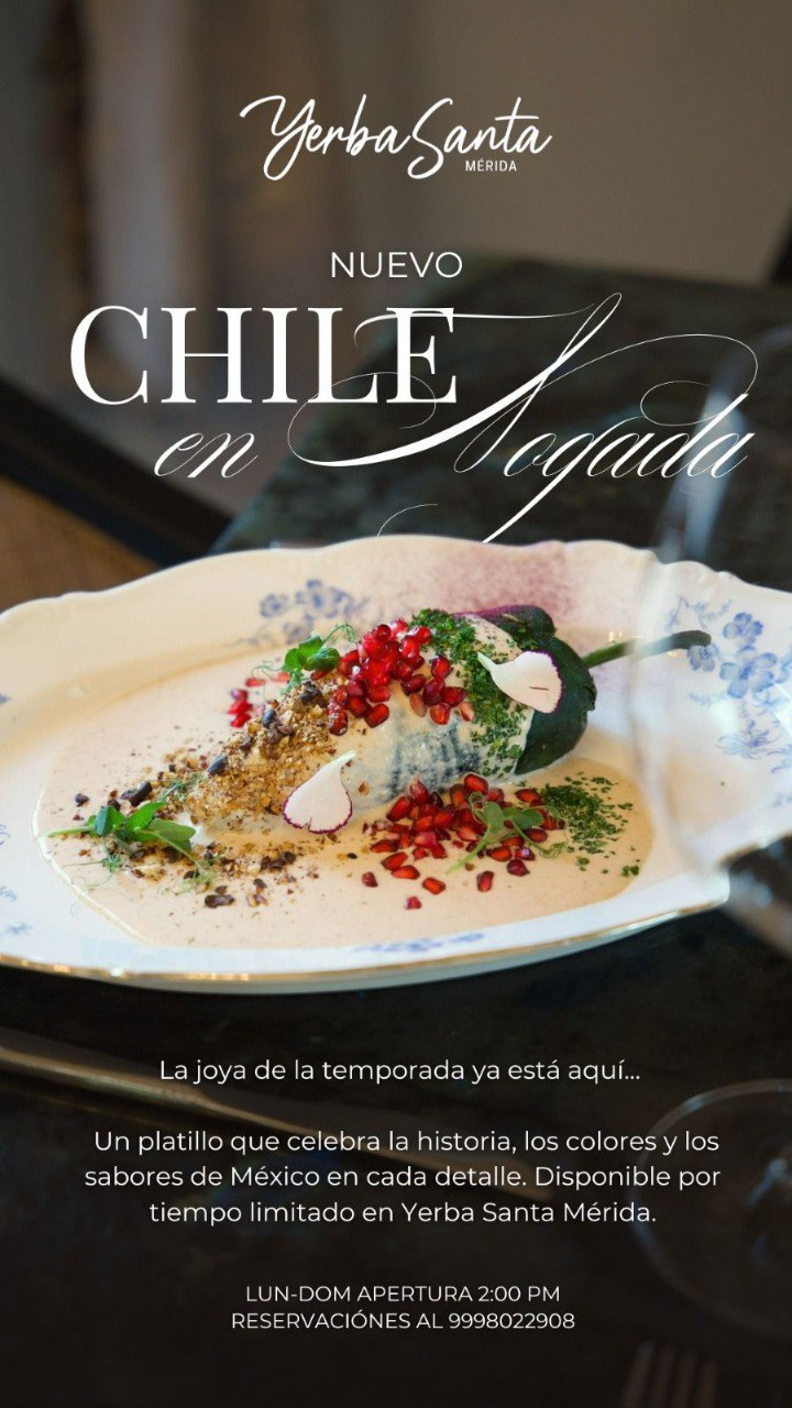 Chiles en Nogada 2025 Yerba Santa