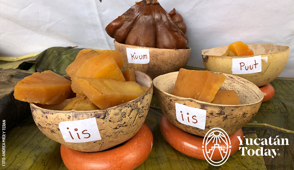 Dulce-en-almibar-papaya-calabaza-jicara-altar-by-Andrea-Mier-y-Teran