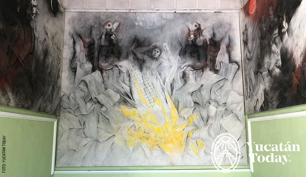 Murales Cuadros Palacio de Gobierno by Yucatán Today cosmogonia maya