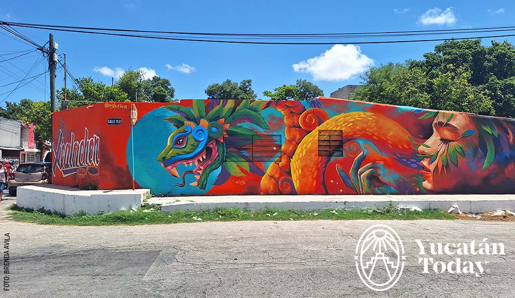 Xcalachen mural, Mérida by Brenda Avila
