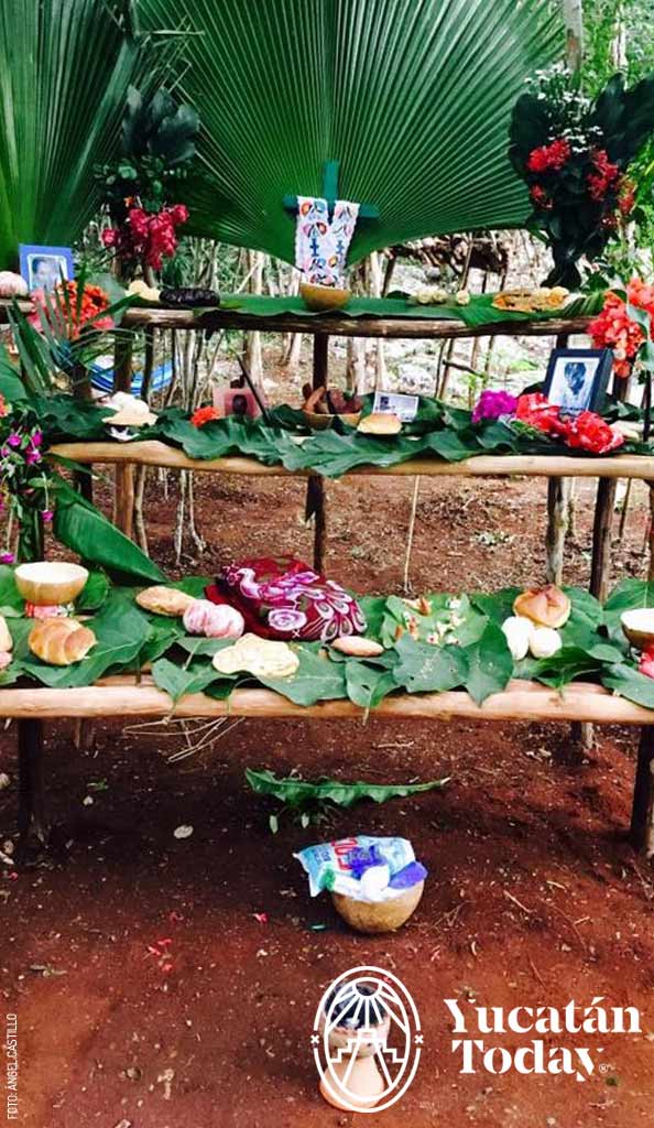 Altar de Janal Pixan en Xocén