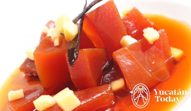 Dulce de Papaya cocina yucateca