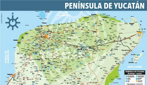 Mapa-de-Península-de-Yucatán