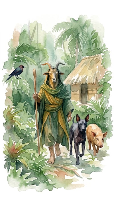 Uay-Chivo-leyenda-maya-by-Gemini-AI-for-Yucatan-Today